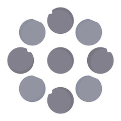 Iron Pellets icon vector image. Can be used for Mettalurgy.