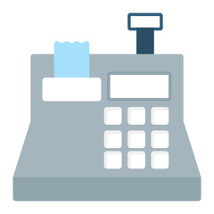 Cashier Machine icon vector image. Can be used for Trading.