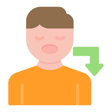 recommend clip art: Bulimia icon vector image. Can be used for Psychology.