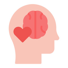 Emotional Intelligence icon vector image. Can be used for Psychology.