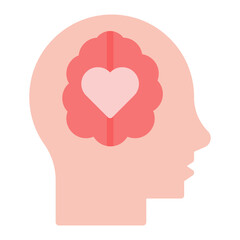 Mental Health icon vector image. Can be used for Psychology.