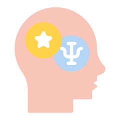 Popular Psychology icon vector image. Can be used for Psychology.