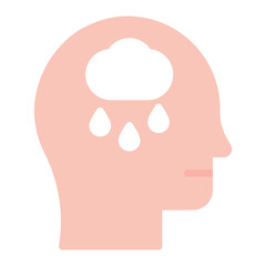 Psychotic Disorders icon vector image. Can be used for Psychology.