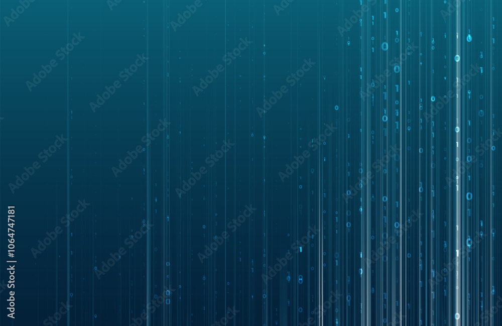 Poster abstract big data code representation. modern high-tech data background. graphic concept for your de