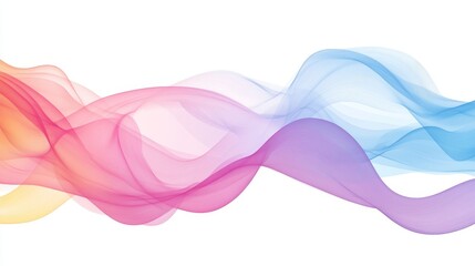 Abstract flowing waves in vibrant colors, creating a sense of movement and fluidity.