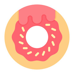 Donuts icon vector image. Can be used for Nutrition.