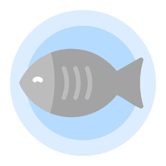 Fish icon vector image. Can be used for Nutrition.