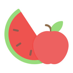 Fruits icon vector image. Can be used for Nutrition.