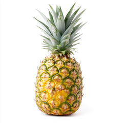 Fototapeta premium Ripe pineapple isolated on white background