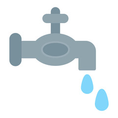 Water Tap icon vector image. Can be used for Laundry.