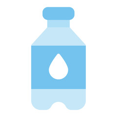 Water Bottle icon vector image. Can be used for Trekking.