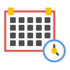 Obraz premium Schedule icon vector image. Can be used for Railway.
