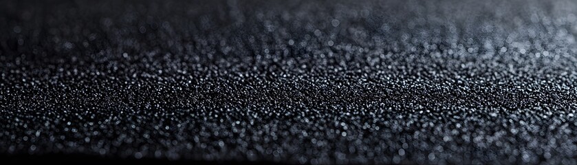 Black Glitter with Defocused Bokeh Lights
