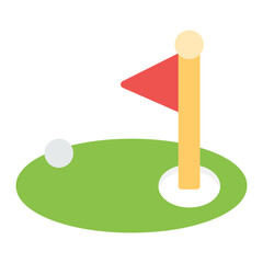 Bunker icon vector image. Can be used for Golf.