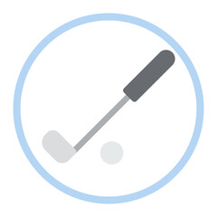Golf icon vector image. Can be used for Golf.
