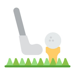 Golf Range icon vector image. Can be used for Golf.