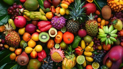 diverse world of exotic fruits and vegetables