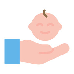 Child Care icon vector image. Can be used for Child Adoption.