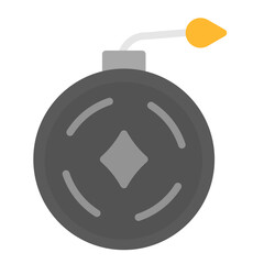 Bomb icon vector image. Can be used for Shooting.