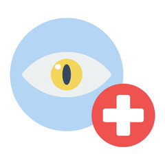 Animal Eye Care icon vector image. Can be used for Veterinary.