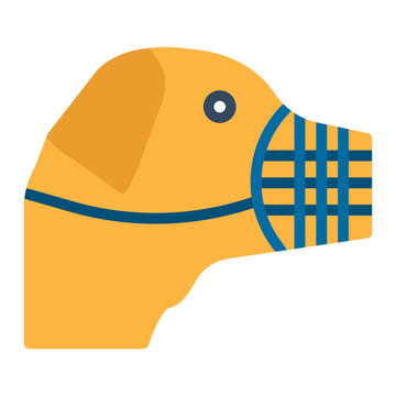 recommend clip art: Muzzle icon vector image. Can be used for Veterinary.