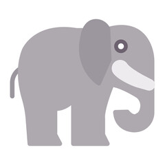 Elephant icon vector image. Can be used for Rainforest.