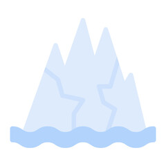 Ice Caps icon vector image. Can be used for Rainforest.