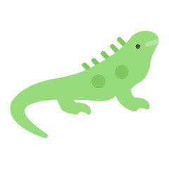 Iguana icon vector image. Can be used for Rainforest.