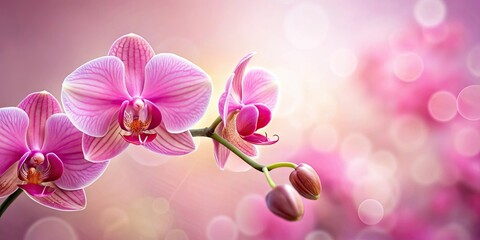 Botanical pink orchid flower closeup , botanical, pink, orchid, flower, closeup,plant, nature, beauty, vibrant, delicate, exotic