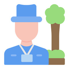 Rainforest Guide Male icon vector image. Can be used for Rainforest.