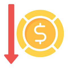 Bankruptcy icon vector image. Can be used for Crisis Mangement.
