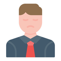 Businessman Sad icon vector image. Can be used for Crisis Mangement.