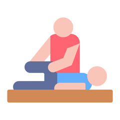Physiotherapy icon vector image. Can be used for Nursing.
