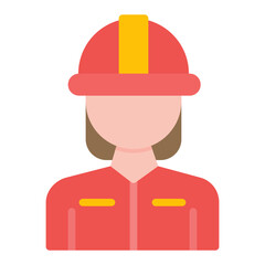 Firefighter Female icon vector image. Can be used for Public Services.