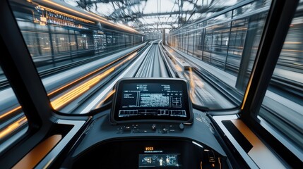 Obraz premium innovations in train technology.