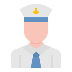 Marine Male icon vector image. Can be used for Public Services.