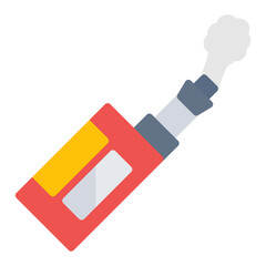 Vaping Addiction icon vector image. Can be used for Addiction.