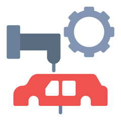 Fixed Automation icon vector image. Can be used for Cyberpunk.