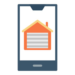 Garage Opener App icon vector image. Can be used for Cyberpunk.