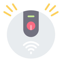 Robotic Vacuum Cleaner icon vector image. Can be used for Cyberpunk.