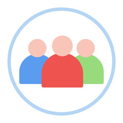 Facebook Group icon vector image. Can be used for Coworking Space.