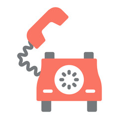 Telephone Service icon vector image. Can be used for Coworking Space.