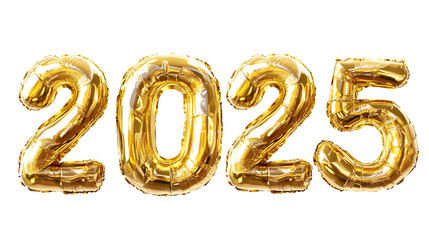 2025 numbers, transparent pictures, cutouts, New Year