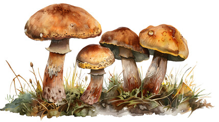 Mushroom, transparent picture, cutout