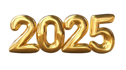 2025 numbers, transparent pictures, cutouts, New Year