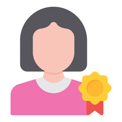 Ambassador icon vector image. Can be used for Video Blog.