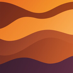 Random curves texture background in gradient colors