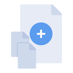 Fototapeta premium Add File icon vector image. Can be used for Documents And Files.