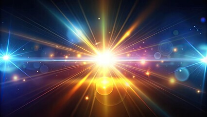 Abstract light background effect with optical flares for video editing, optical flares