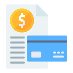 Credit Report icon vector image. Can be used for Credit And Loan.